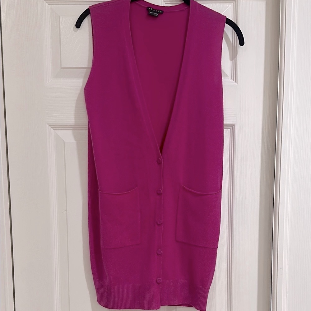 Theory Cashmere Long Sweater Vest